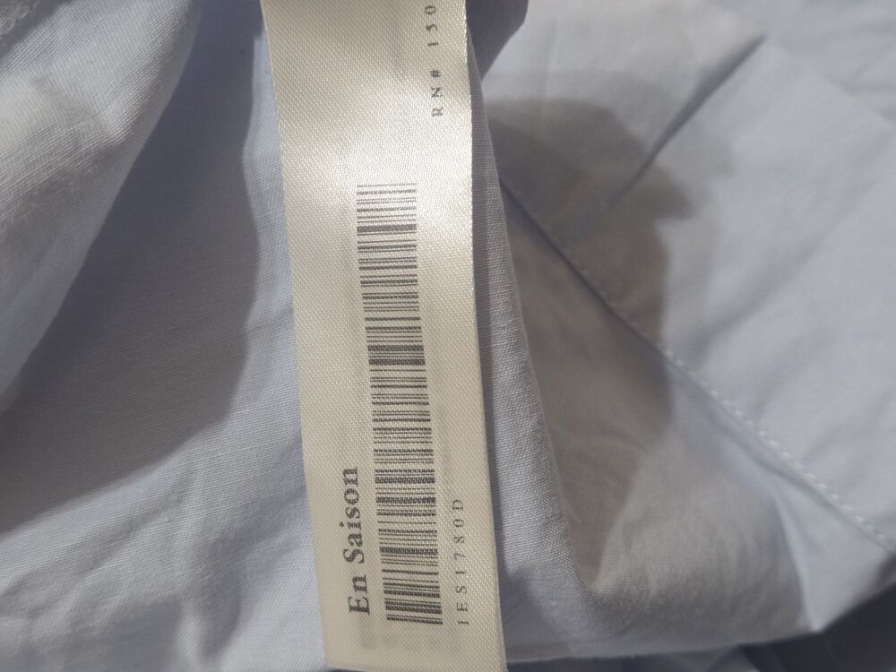 En Saison Poplin Tiered Midi Dress Puff Sleeves Cottagecore Cotton Small B25.1 - Picture 12 of 14